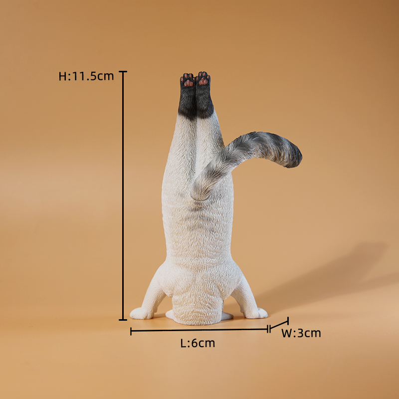 Kids Yoga Toys - 1/6 Ölçekli Mini Simüle Fitness Kedi