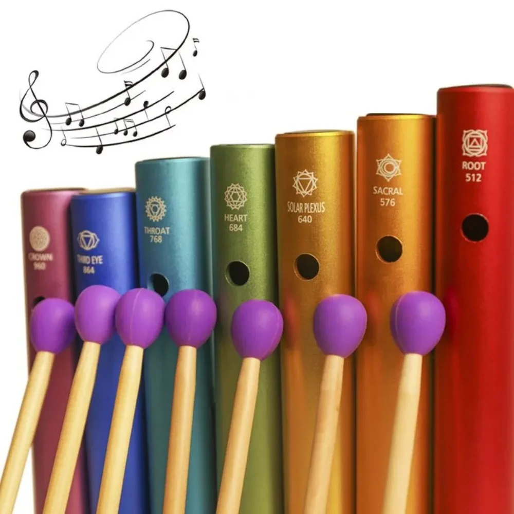 Kids Yoga Toys - Renkli Wah-Wah Tüp Müzik Çanları Çocuklar