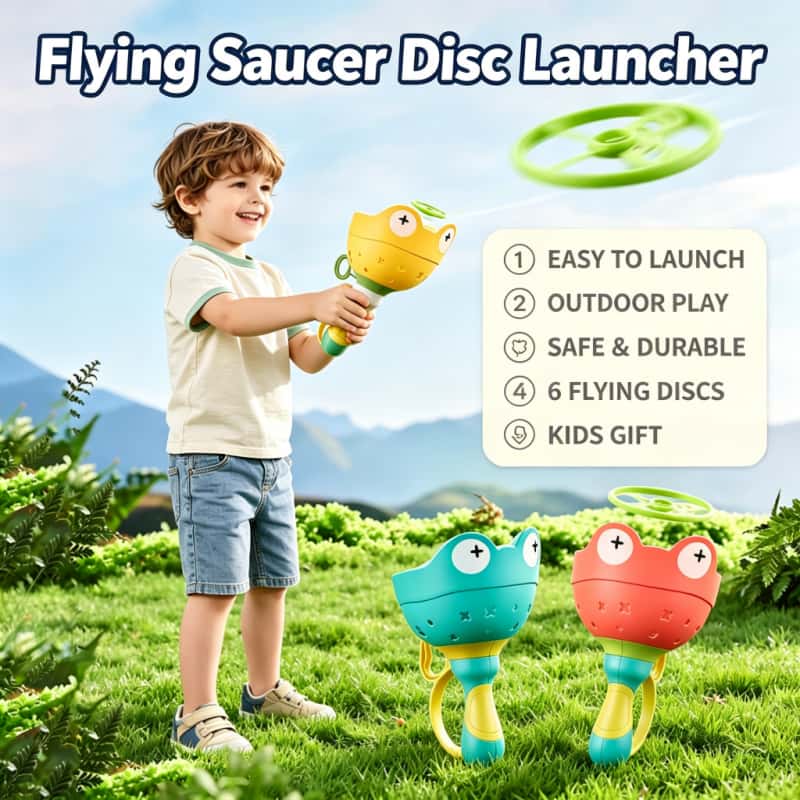 Kids & Toys Expo Saudi Arabia - Uçan Daire Disk Fırlatıcı Çocuk Uçan