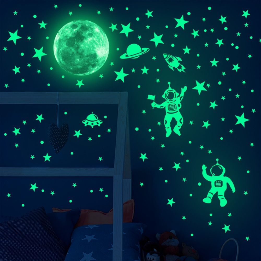 Glow In Dark Stars - Yeşil Glow karanlık yıldızlar güzel PVC
