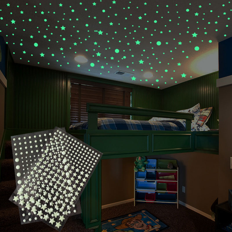 202 adet/takım 3D Kabarcık Yıl - Glow In Dark Stars incelemesi ve fiyatı
