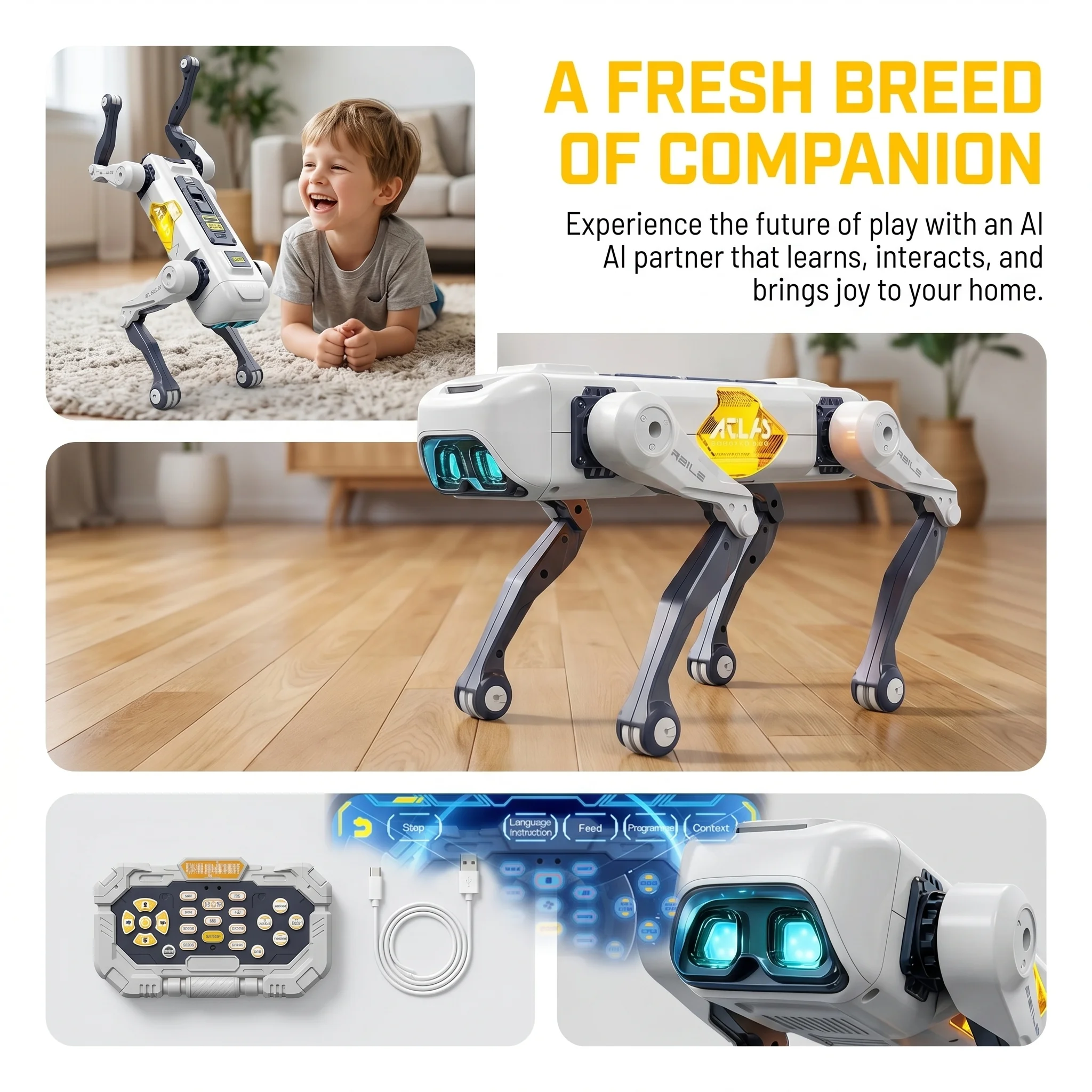 Yapay Zeka Akıllı Robot Köpek, - Kids Toys Usa incelemesi ve fiyatı