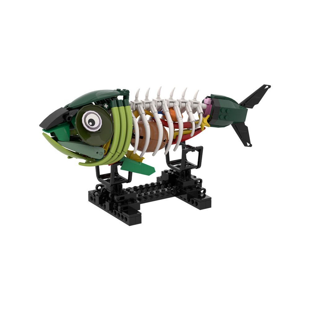 MOC Zombi Balık Modeli Yapı Ta - Kids Zombie Toys incelemesi ve fiyatı