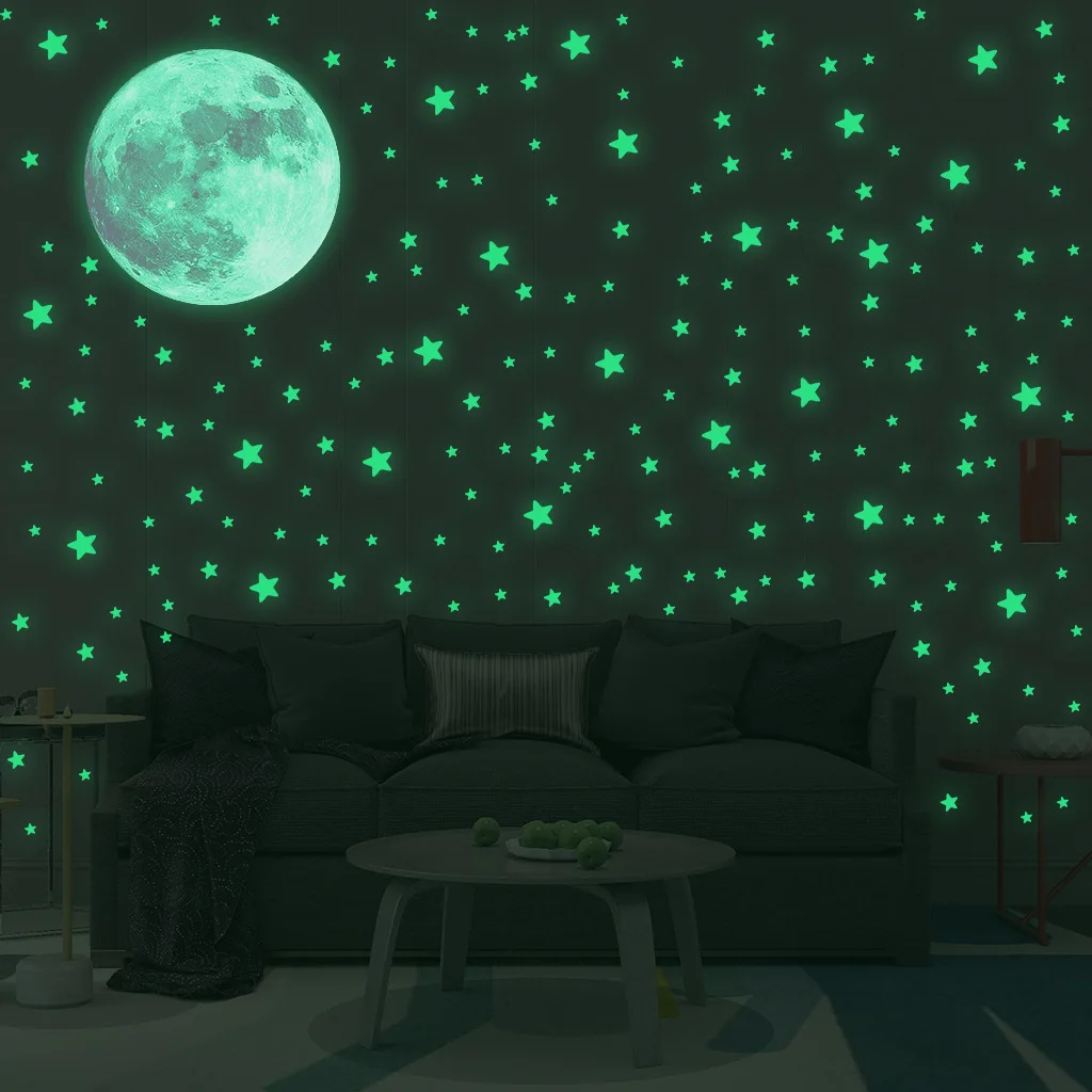 Çocuk Odası Yatak Odası Dekora - Glow In Dark Stars incelemesi ve fiyatı